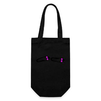 Ballerina 1 - Geschenkbeutel für Flaschen - Schwarz - Vorne