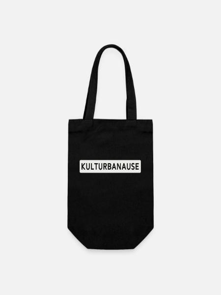 Kulturbanause - Geschenkbeutel für Flaschen - Schwarz