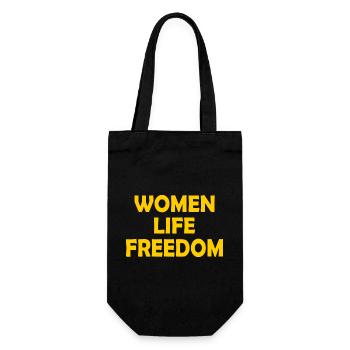 Women life freedom - Geschenkbeutel für Flaschen - Schwarz - Vorne