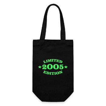 Limited Edition 2005 18th birthday - Gift Bag for Bottles - black - Front