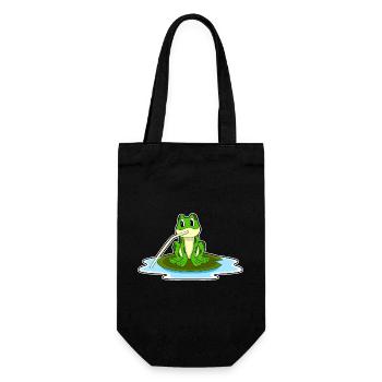Grenouille drôle - Sac à bouteille - noir - Devant
