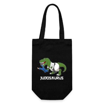 Kampfsport Kampfkunst Martial Arts Judosaurus Judo - Geschenkbeutel für Flaschen - Schwarz - Vorne