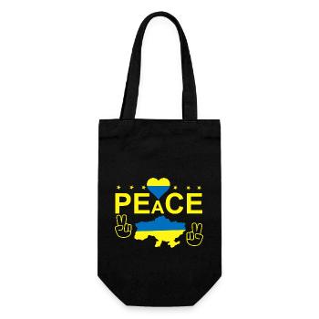 Amour Paix Libérez le drapeau de l’Ukraine - Sac à bouteille - noir - Devant