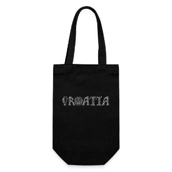 Glagoljica kroatien hrvatska kroatien hrv reisen - Geschenkbeutel für Flaschen - Schwarz - Vorne