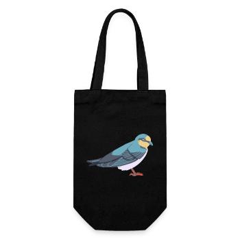 Swallow - Gift Bag for Bottles - black - Front