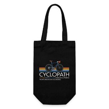 CYCLOPATH GRAVEL RADRENNFAHRER RETRO RENNRAD - Geschenkbeutel für Flaschen - Schwarz - Vorne