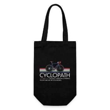 CYCLOPATH GRAVEL RADRENNFAHRER RETRO RENNRAD - Geschenkbeutel für Flaschen - Schwarz - Vorne