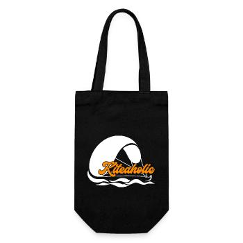 Kitesurfing Kiteaholic Kitesurfing - Gift Bag for Bottles - black - Front