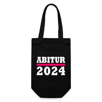 Abitur 2024 - Geschenkbeutel für Flaschen - Schwarz - Vorne