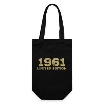Cadeau D'anniversaire Nées En 1961 Vintage 1961 - Sac à bouteille - noir - Devant