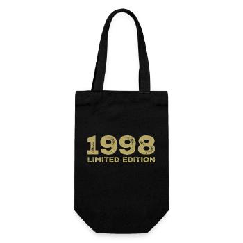 Birthday Gift Born In 1998 Vintage 1998 - Gift Bag for Bottles - black - Front