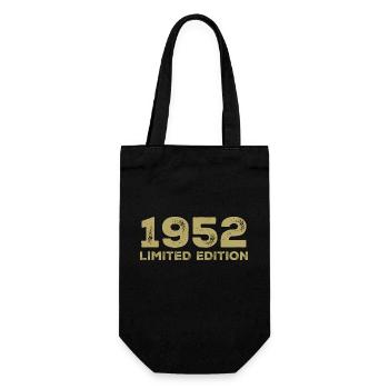 Geburtstagsgeschenk Jahrgang 1952 Jahrgang 1952 - Geschenkbeutel für Flaschen - Schwarz - Vorne