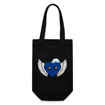 Maritime Blue Young Sailor Sailor Sailor Heart - Gift Bag for Bottles - black - Front