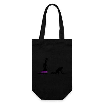 Laisse de mariage jeunes mariés - Sac à bouteille - noir - Devant