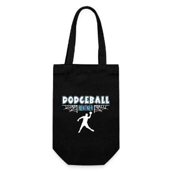 Dodgeball Rentner Rente Ruhestand Dodgeballer - Geschenkbeutel für Flaschen - Schwarz - Vorne