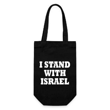 I stand with israel - Sac à bouteille - noir - Devant