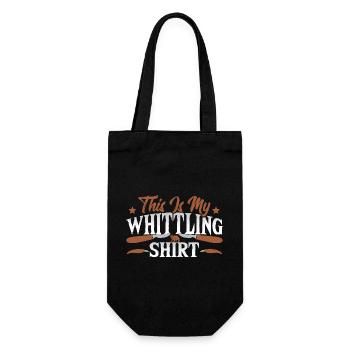 Holzschnitzerei, Schnitzausrüstung, Schnitzereien, - Geschenkbeutel für Flaschen - Schwarz - Vorne