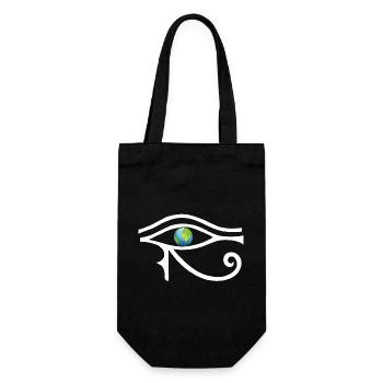 Regard sur le monde (blanc) - Sac à bouteille - noir - Devant