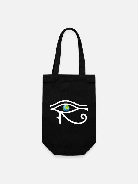 Regard sur le monde (blanc) - Sac à bouteille - noir