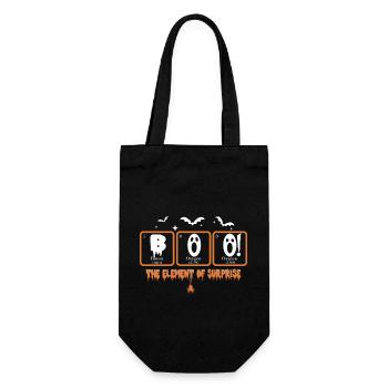 Boo Element of Horror Halloween - Gift Bag for Bottles - black - Front
