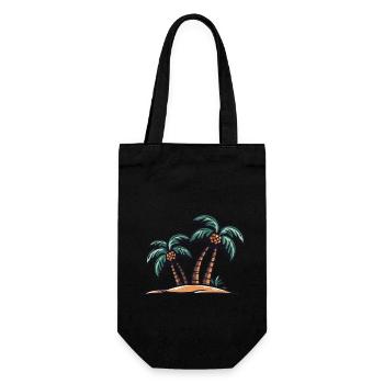 Palm Island - Gift Bag for Bottles - black - Front