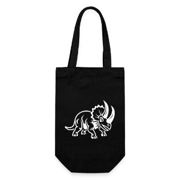 Triceratops - Gift Bag for Bottles - black - Front