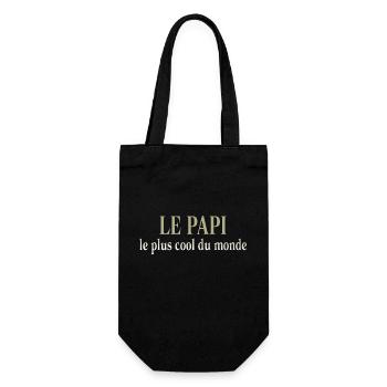 GRANDPA DAD GRANDPA HUMOR GRANDPA - Gift Bag for Bottles - black - Front