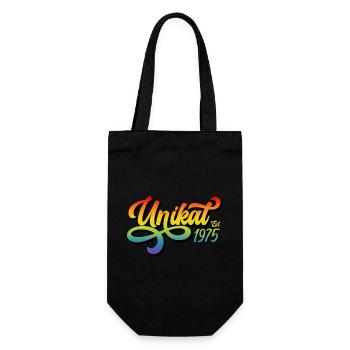 Unikat Est. 1975 - Geschenkbeutel für Flaschen - Schwarz - Vorne