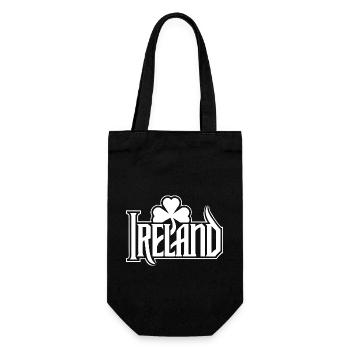 Ireland - Happy St. Patrick's Day - Shamrock - Gift Bag for Bottles - black - Front