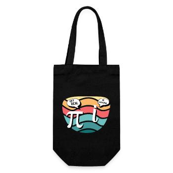 Humour mathématique Pi vs. nombre imaginaire - Sac à bouteille - noir - Devant