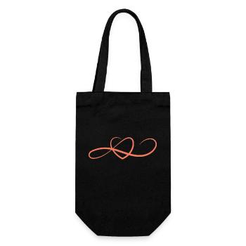 Coeur Trésor Personne préférée Je t’aime - Sac à bouteille - noir - Devant
