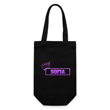 Gift for Sofia - Gift Bag for Bottles - black - Front
