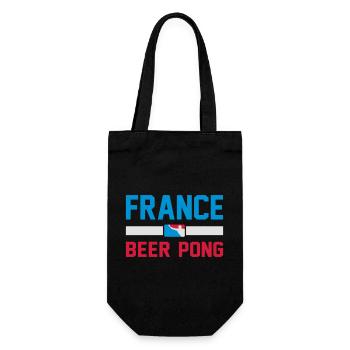 Beer Pong France - Geschenkbeutel für Flaschen - Schwarz - Vorne