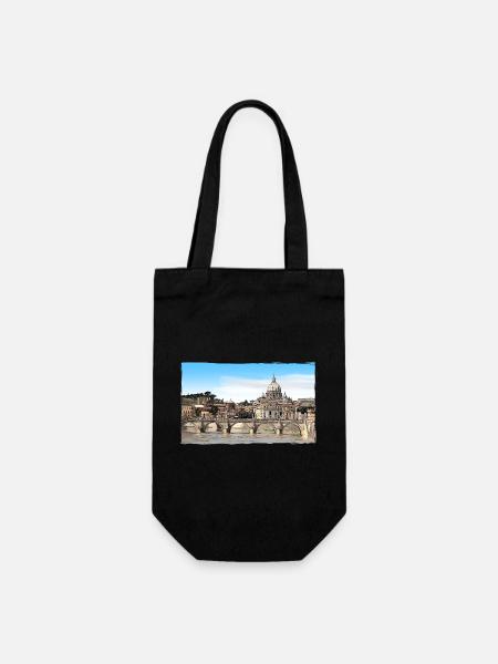 Rome - Gift Bag for Bottles - black