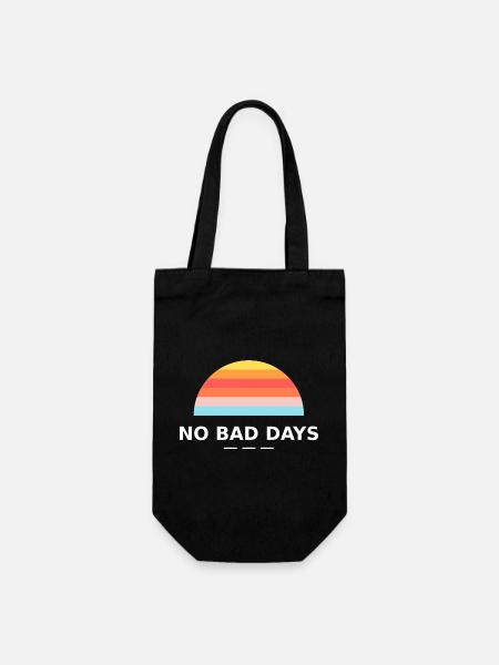NO BAD DAYS - Geschenkbeutel für Flaschen - Schwarz