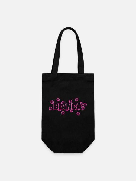 Bianca als Bianca - Geschenkbeutel für Flaschen - Schwarz