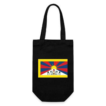 Drapeau officiel du Tibet Chungpo - Sac à bouteille - noir - Devant