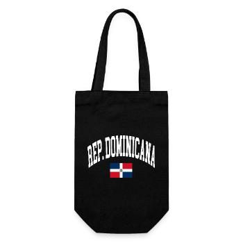 Drapeau de la République dominicaine - Sac à bouteille - noir - Devant