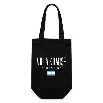 Villa Krause Argentinien Argentinier - Geschenkbeutel für Flaschen - Schwarz - Vorne