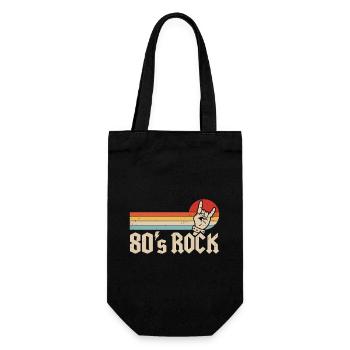 80s Rock Music 1980s Metal Band Theme Party - Gift Bag for Bottles - black - Front