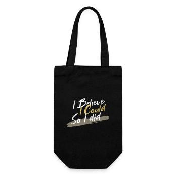 Je crois Pouvoir, Je l’ai Fait - Sac à bouteille - noir - Devant