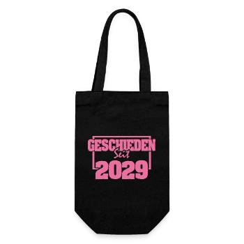 2029 - Geschenkbeutel für Flaschen - Schwarz - Vorne