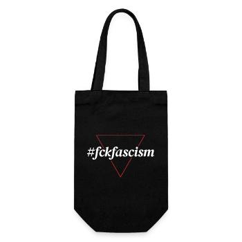 #fckfascism | Political Statement Design - Gift Bag for Bottles - black - Front