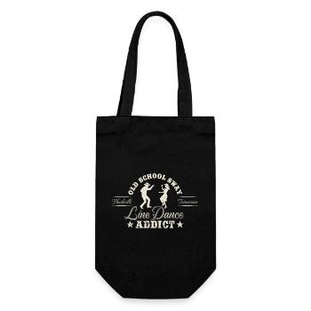 Line Dance Addict - Country Music Fan - Geschenkbeutel für Flaschen - Schwarz - Vorne