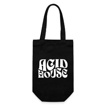 Typografisches Logo von Acid House - Geschenkbeutel für Flaschen - Schwarz - Vorne