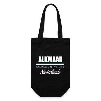 Alkmaar - Geschenkbeutel für Flaschen - Schwarz - Vorne
