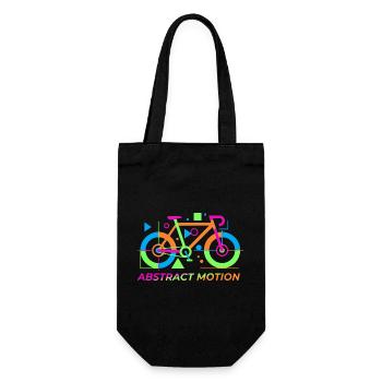 Neon-Abstrakte Fahrradbewegung - Geschenkbeutel für Flaschen - Schwarz - Vorne