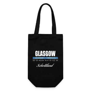 Glasgow - Geschenkbeutel für Flaschen - Schwarz - Vorne