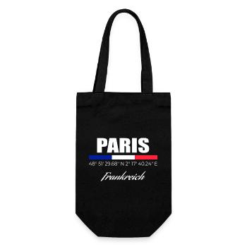 Paris - Geschenkbeutel für Flaschen - Schwarz - Vorne