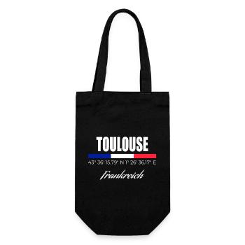 Toulouse - Geschenkbeutel für Flaschen - Schwarz - Vorne